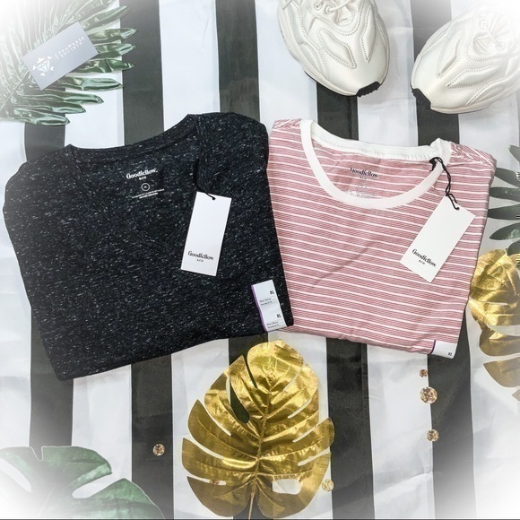GOODFELLOW & CO 2 PACK BASIC TEE SET - Picture 1 of 8
